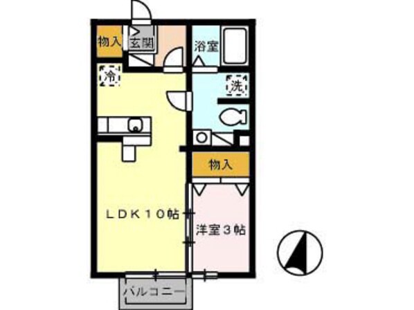 ヒルサイドテラス東須恵の物件間取画像